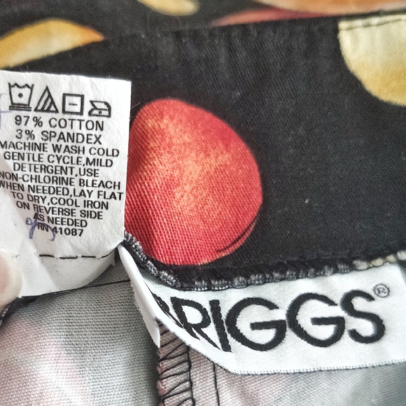 🍊Vintage Fruit Pattern Straight Leg Crop Pants 🍒 - Picture 9 of 9